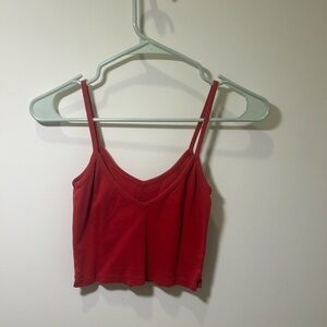 Brandy Melville J Galt Red Cropped Tank